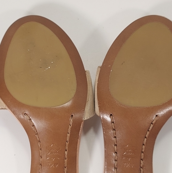 NWT Michael Kors Leandro Rose Gold and Tan Leather High Heel Shoes, 7.5 - Picture 9 of 12